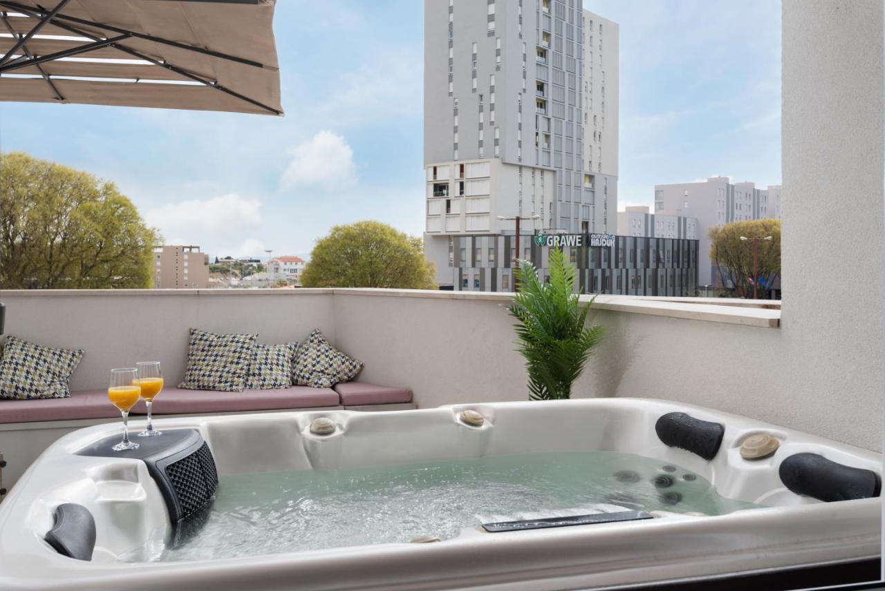 Glow Luxury Apartment With Terrace And Jacuzzi Split Extérieur photo